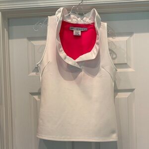 Like New Gretchen Scott sleeveless ruffle top size Large